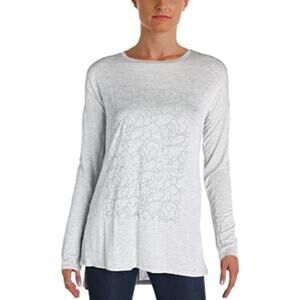 Guess light gray foil block tunic